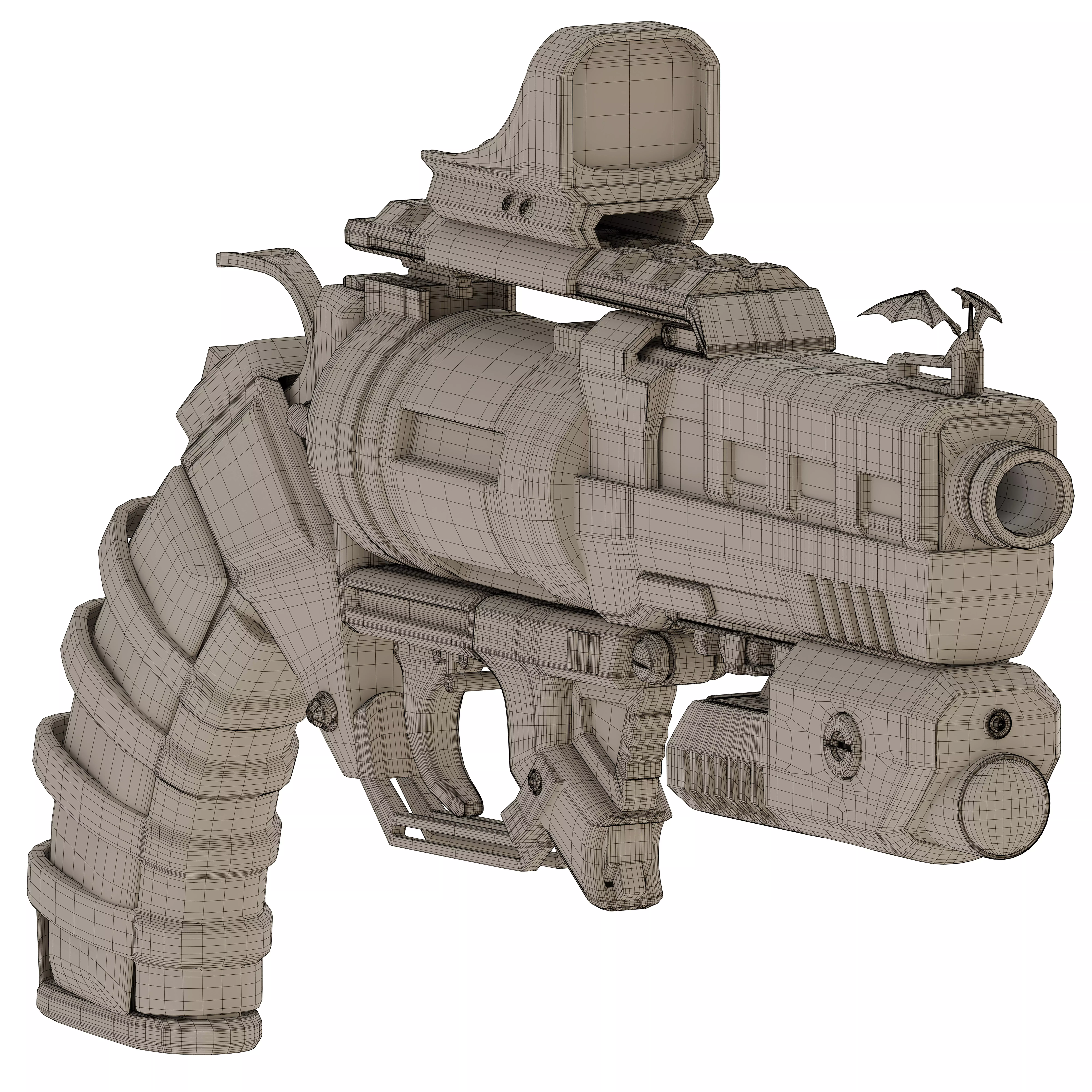 colt future Low-poly 3D model_10