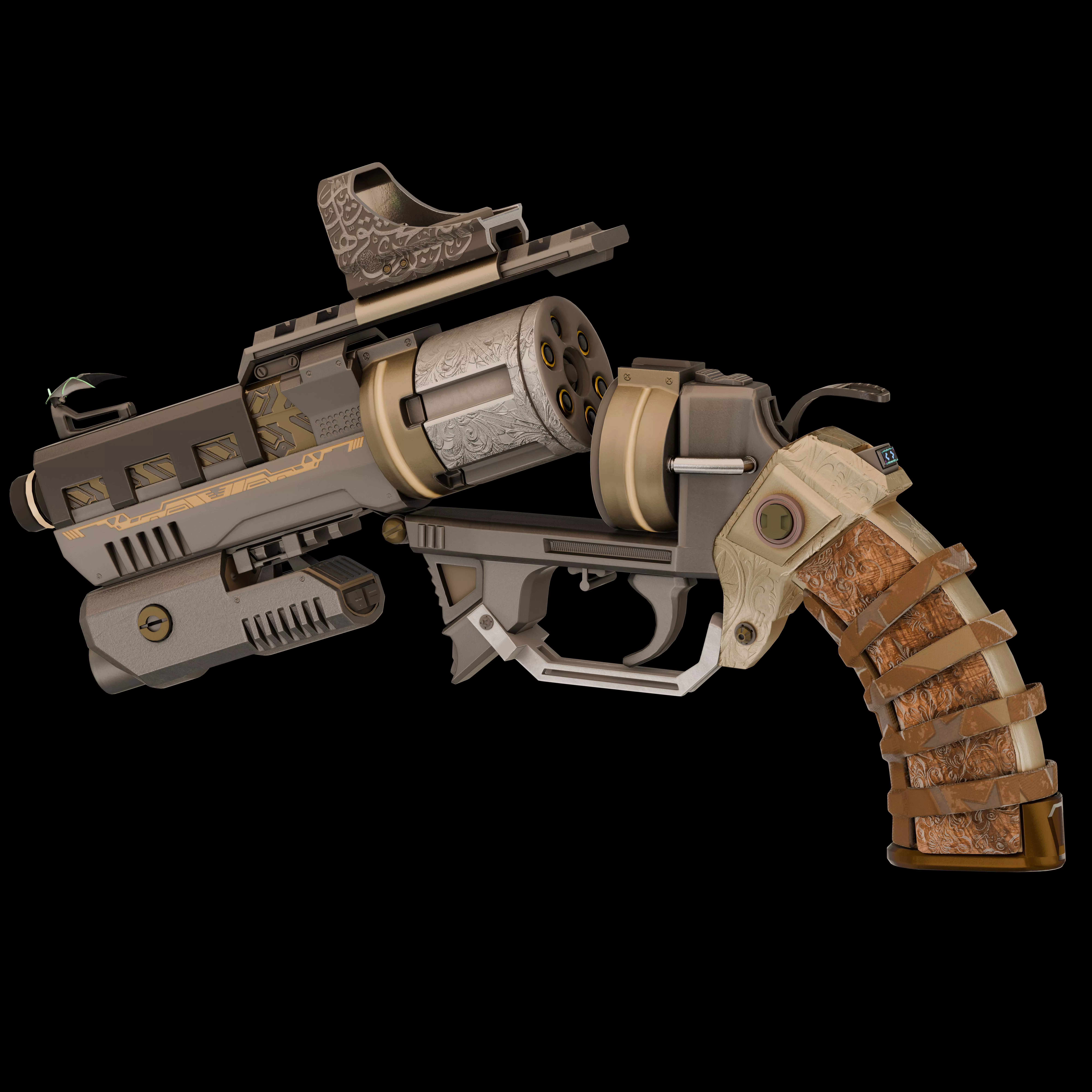 colt future Low-poly 3D model_2