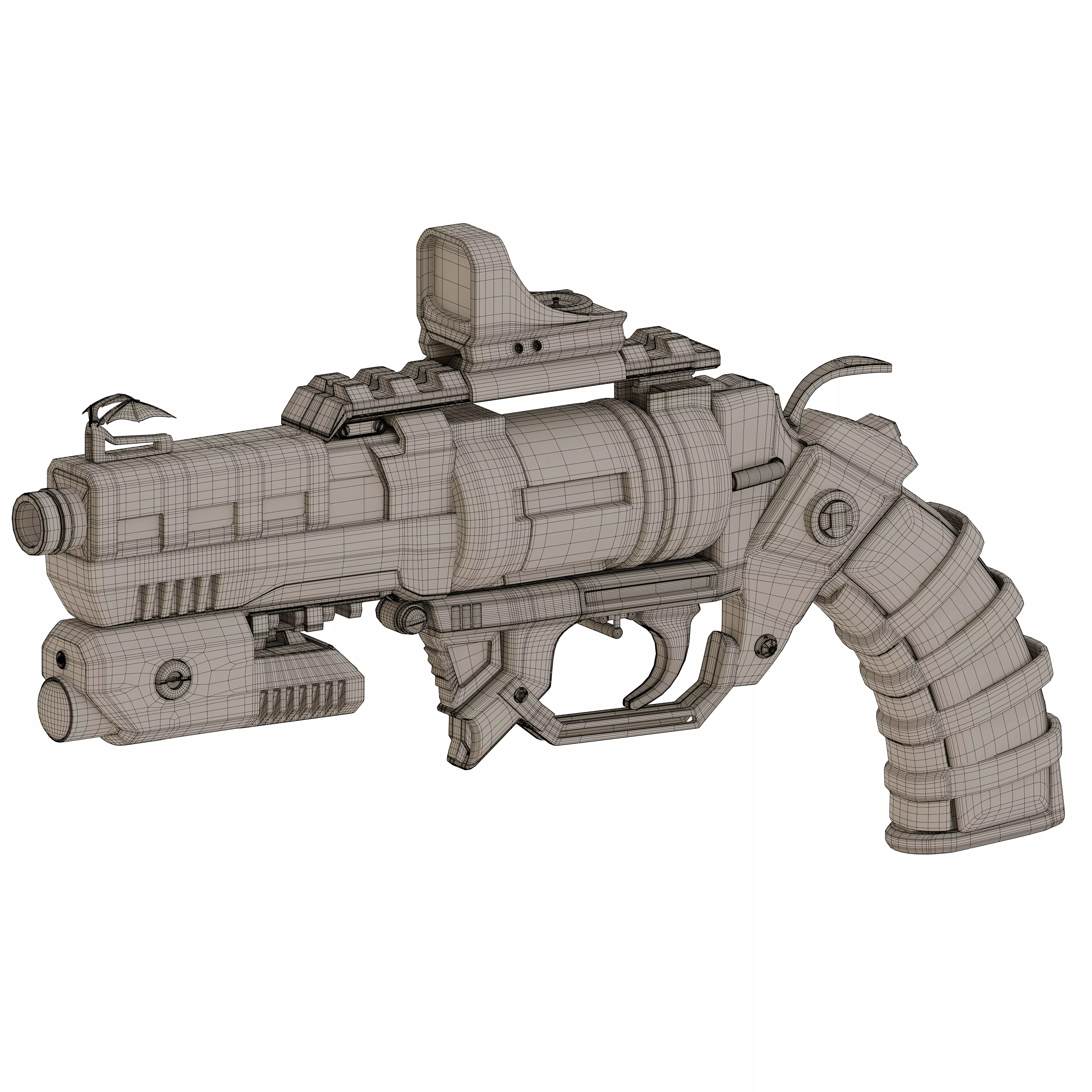 colt future Low-poly 3D model_9