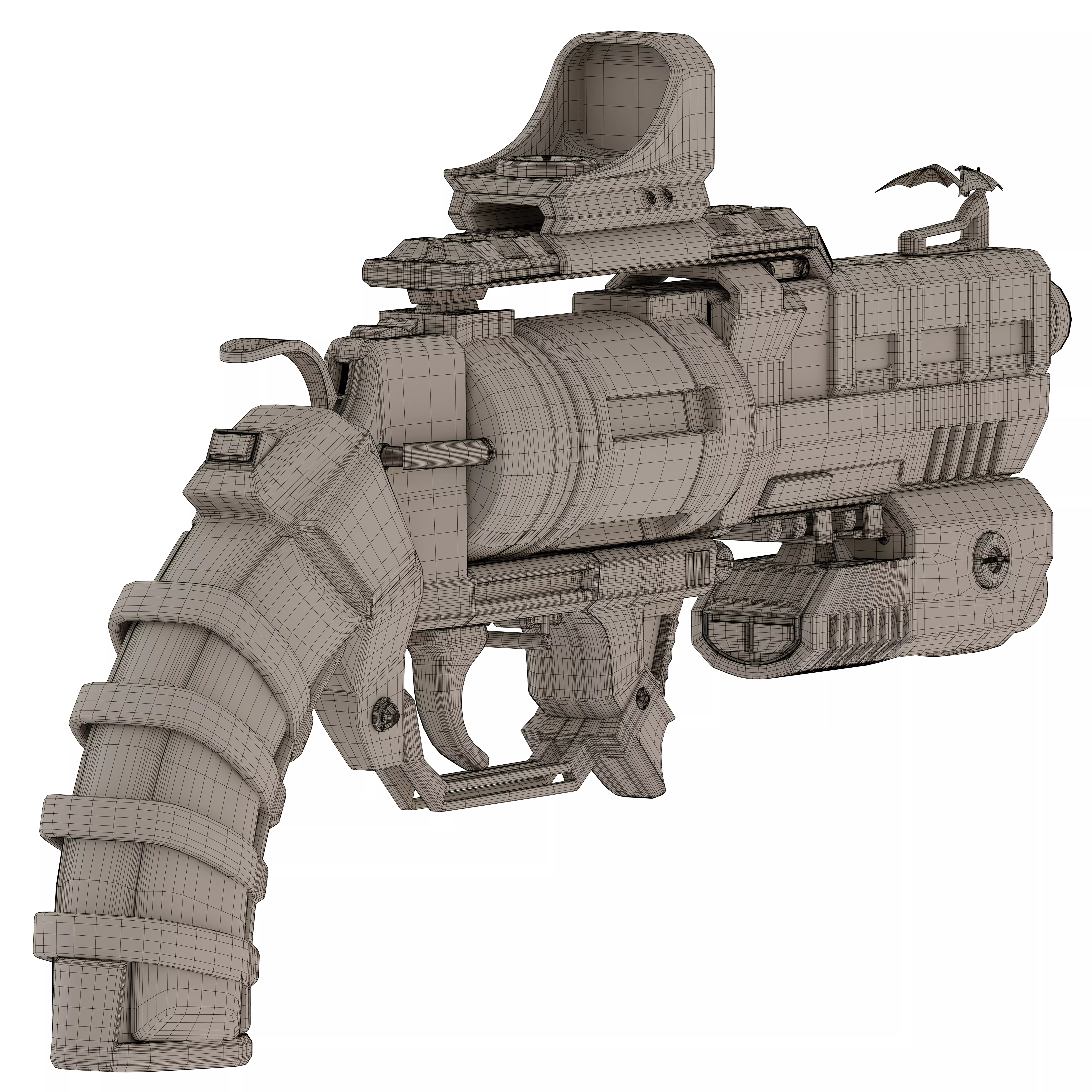 colt future Low-poly 3D model_7