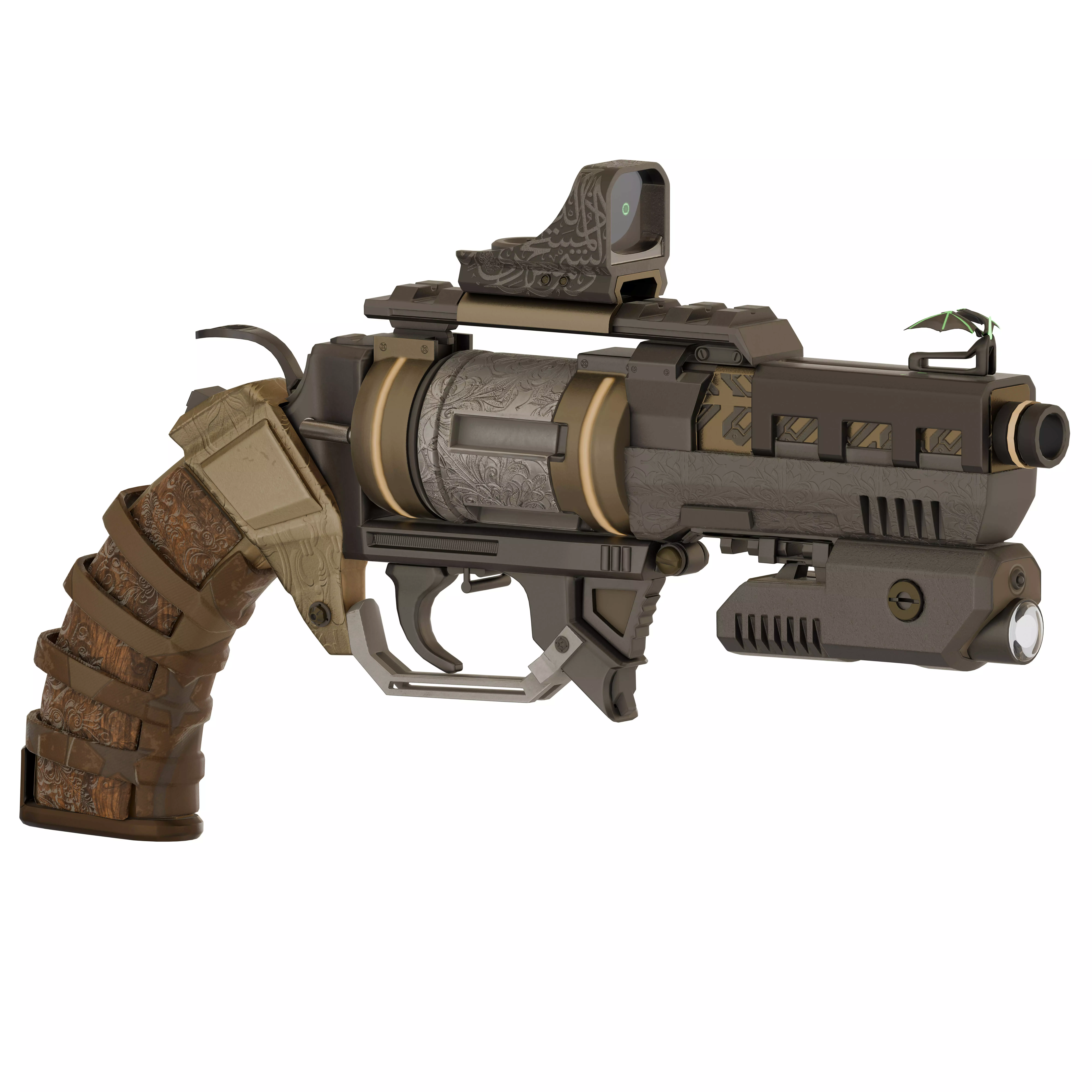 colt future Low-poly 3D model_6