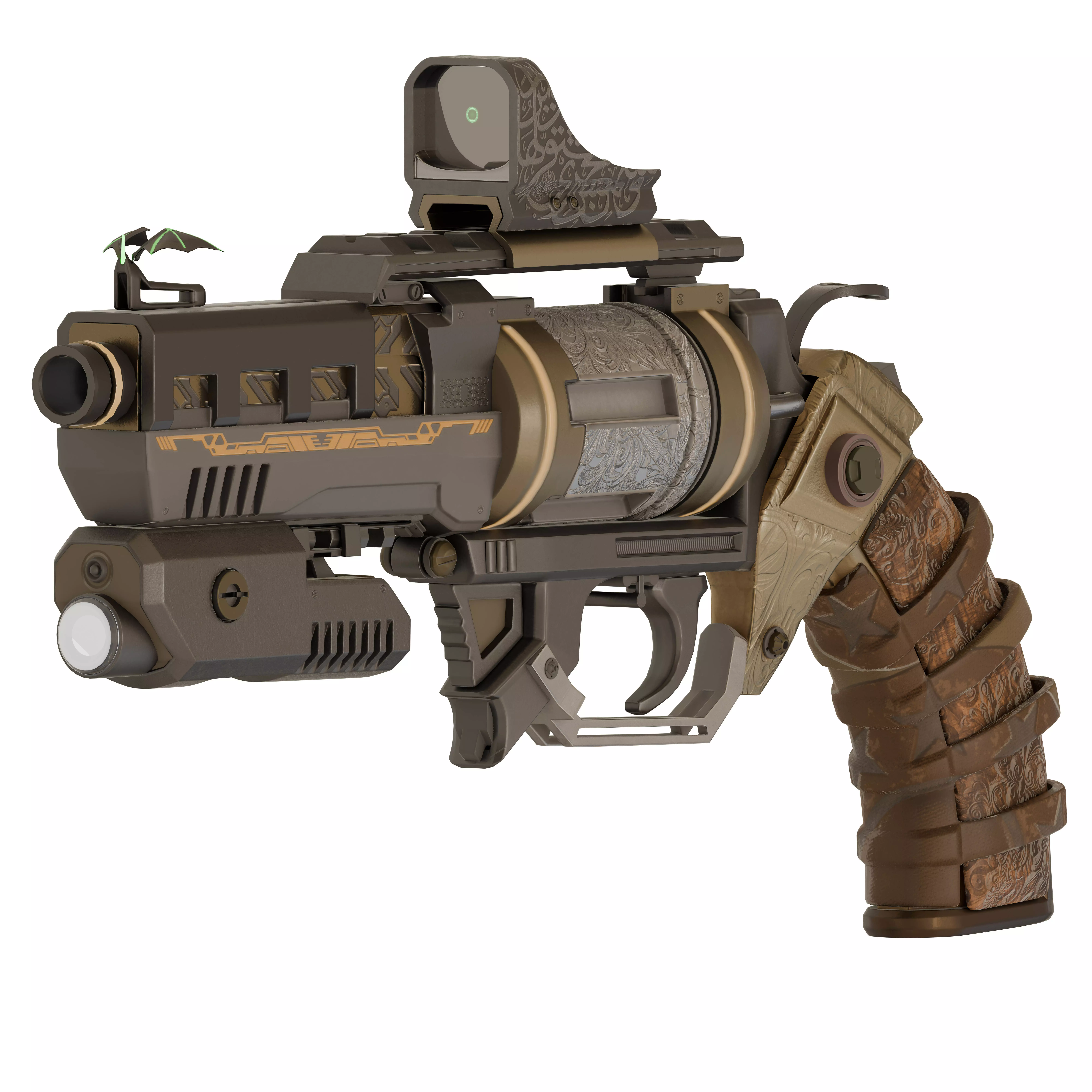 colt future Low-poly 3D model_4