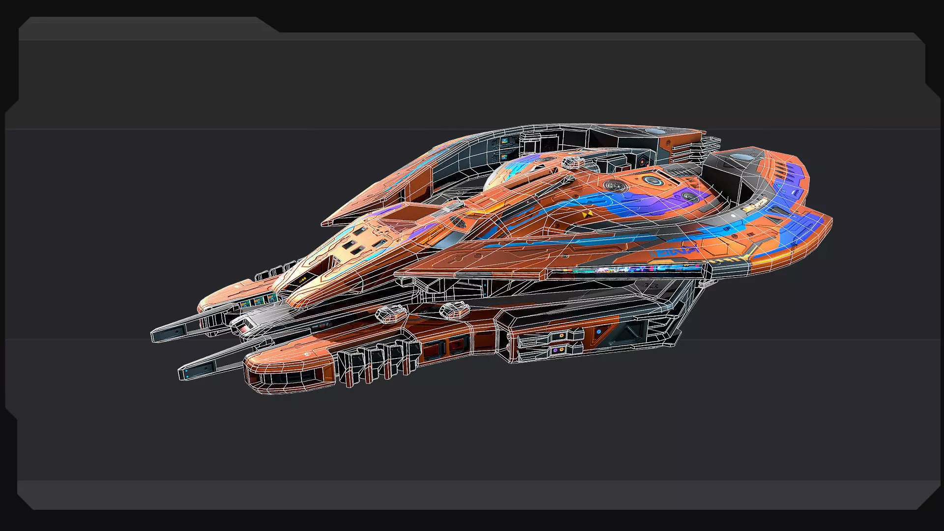 DRAKX Fleet Low-poly 3D model_15