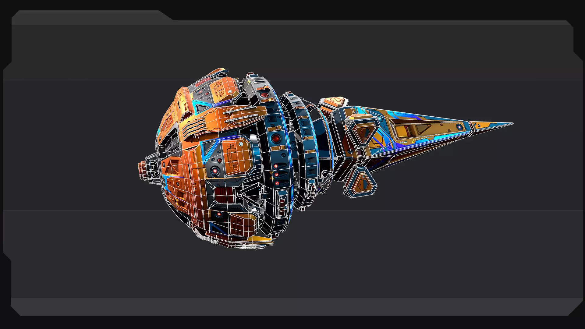 DRAKX Fleet Low-poly 3D model_25