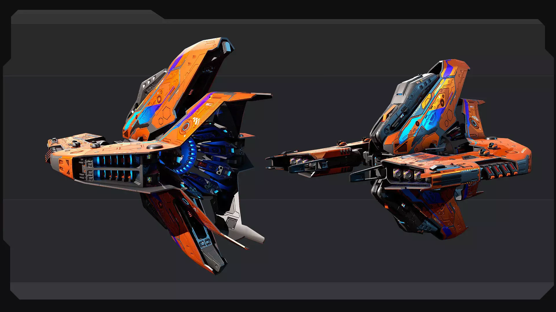 DRAKX Fleet Low-poly 3D model_7