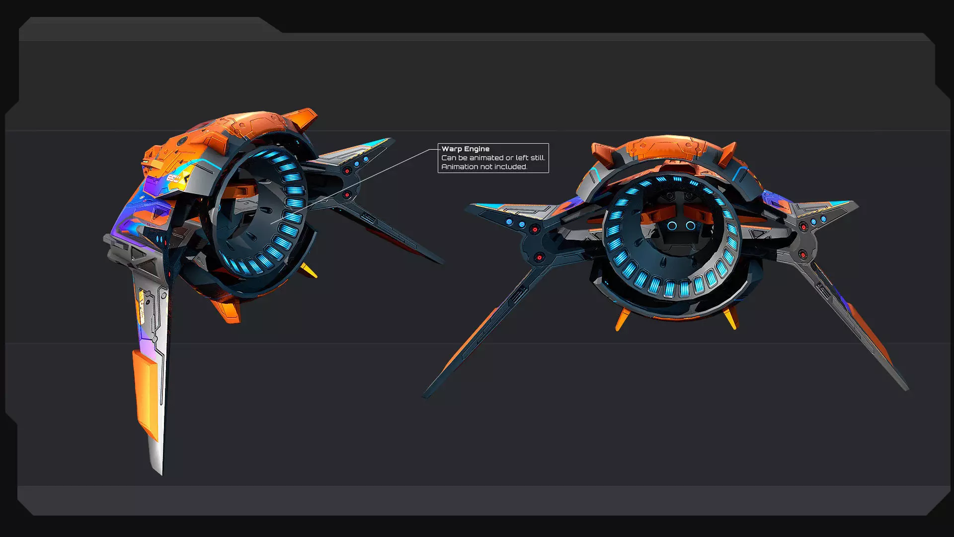 DRAKX Fleet Low-poly 3D model_28