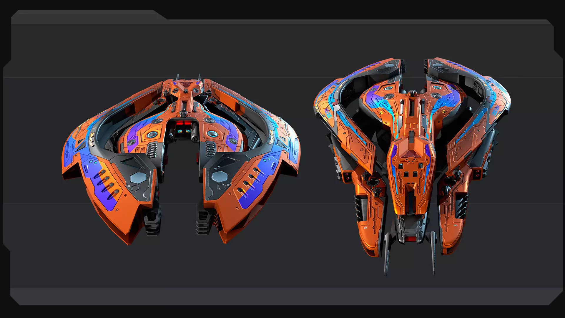DRAKX Fleet Low-poly 3D model_13