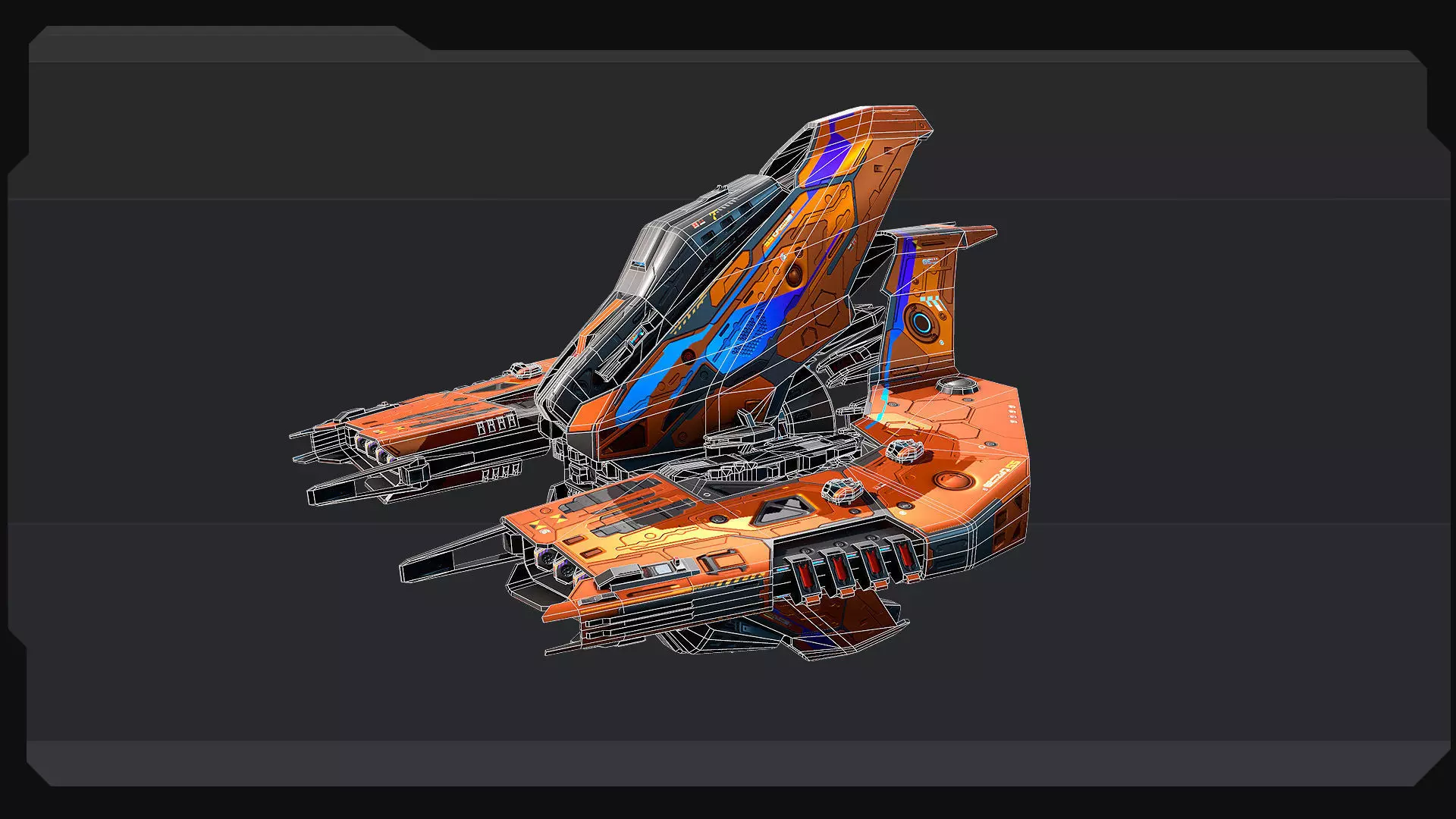 DRAKX Fleet Low-poly 3D model_10