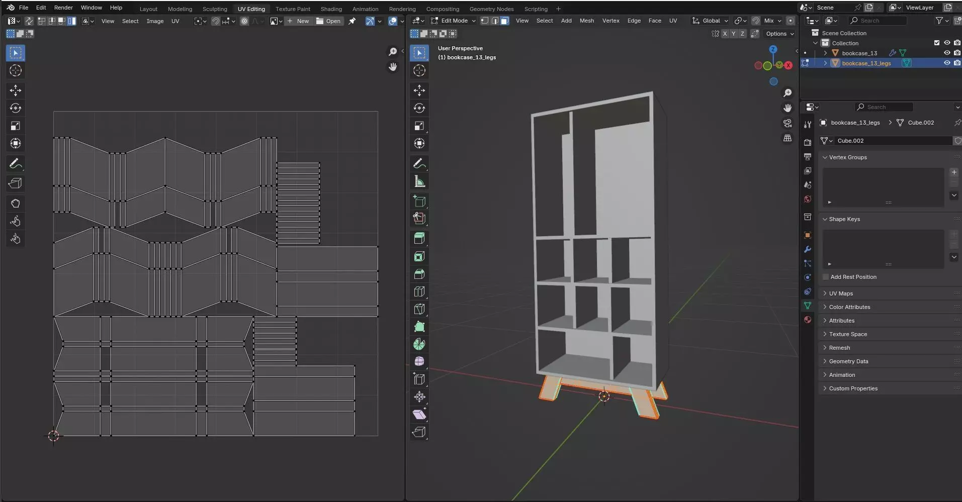Bookcase CG47 3D model_10
