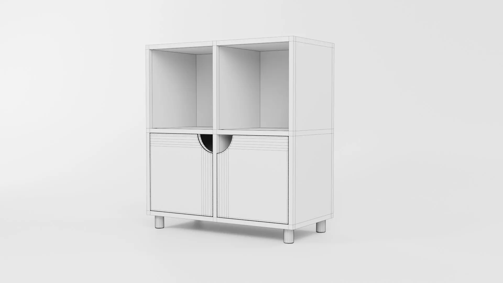Bookcase CG48 3D model_5