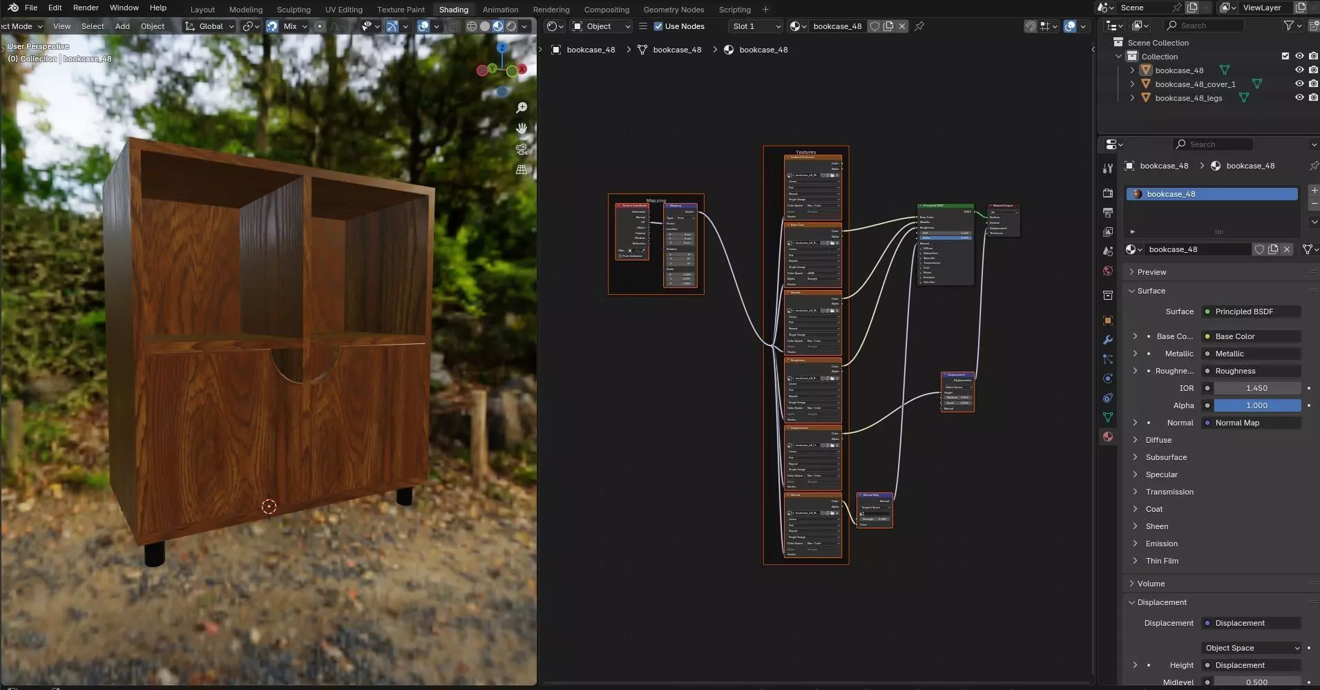 Bookcase CG48 3D model_11