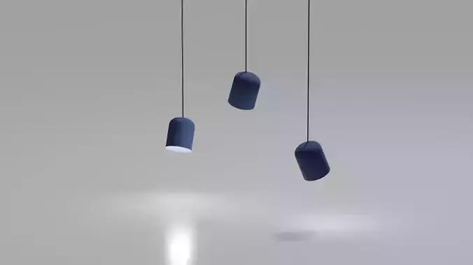 3D Pendant Chandelier  Triple Light Modern Minimalist Design