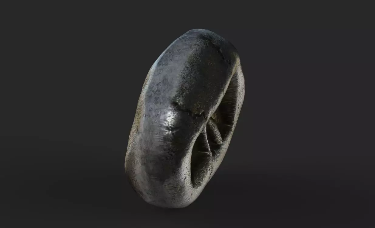 First silver coin king Croesus 3D print model_4