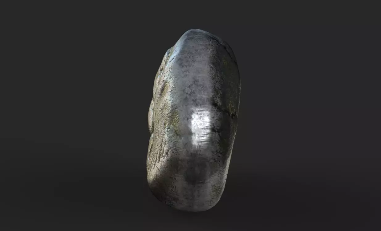 First silver coin king Croesus 3D print model_3