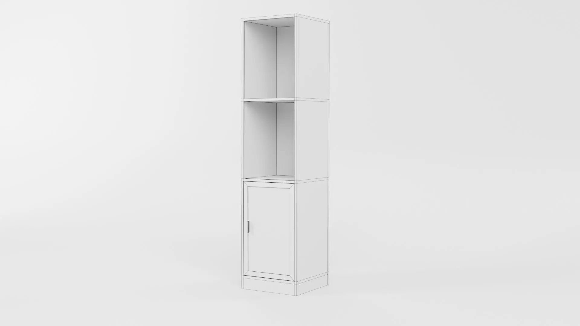 Bookcase CG51 3D model_5