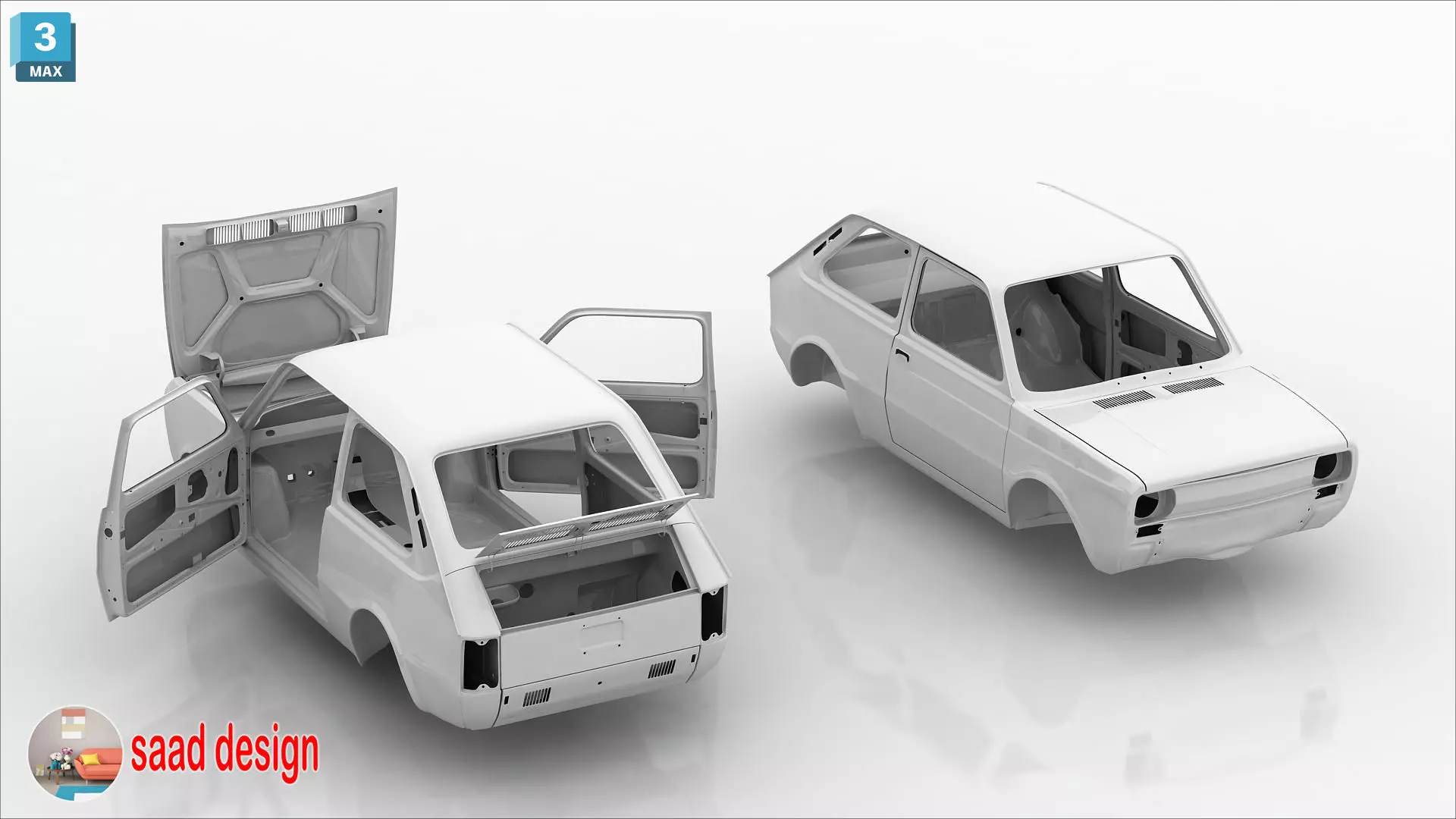 seat 133 cairo 1979 old 3D model_21
