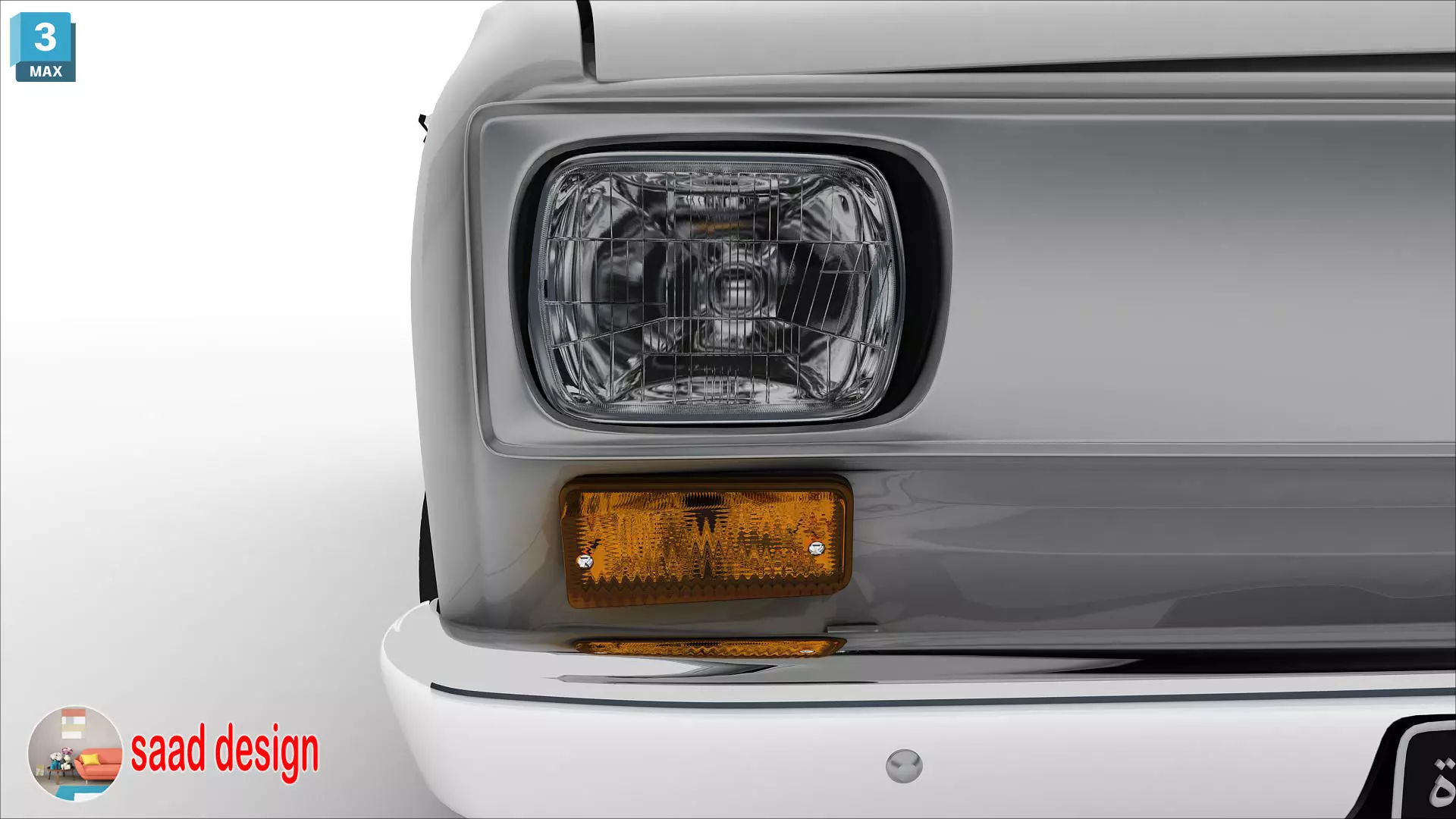 seat 133 cairo 1979 old 3D model_5