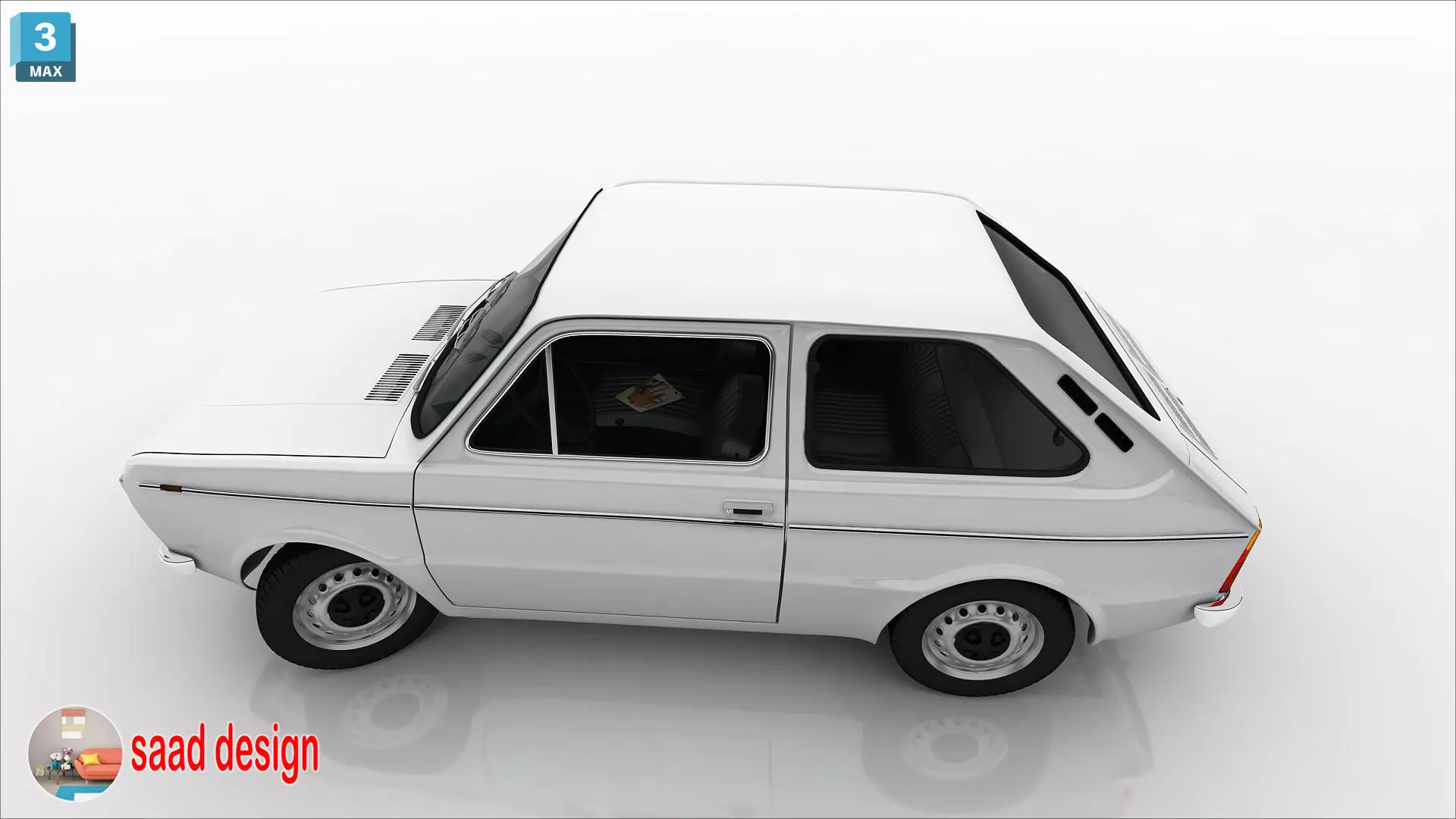 seat 133 cairo 1979 old 3D model_18