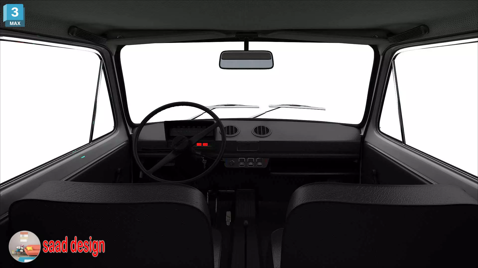 seat 133 cairo 1979 old 3D model_16