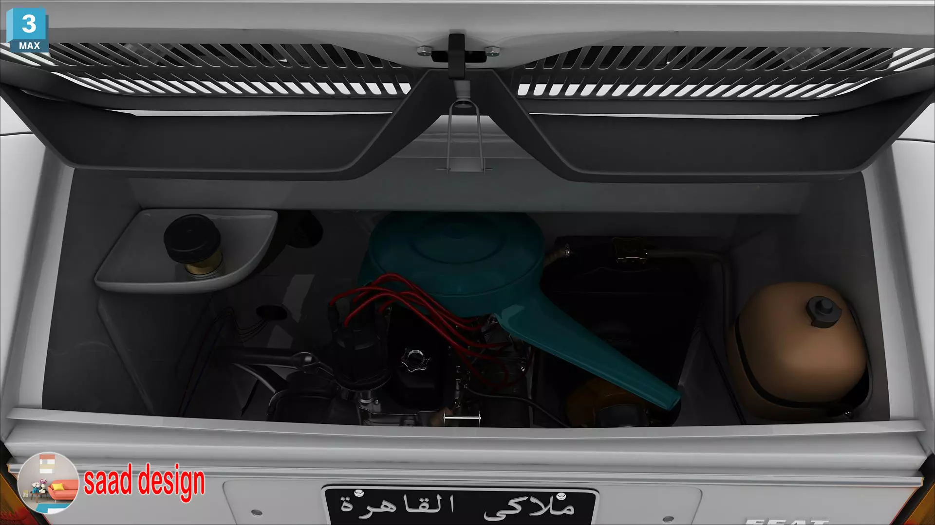 seat 133 cairo 1979 old 3D model_15