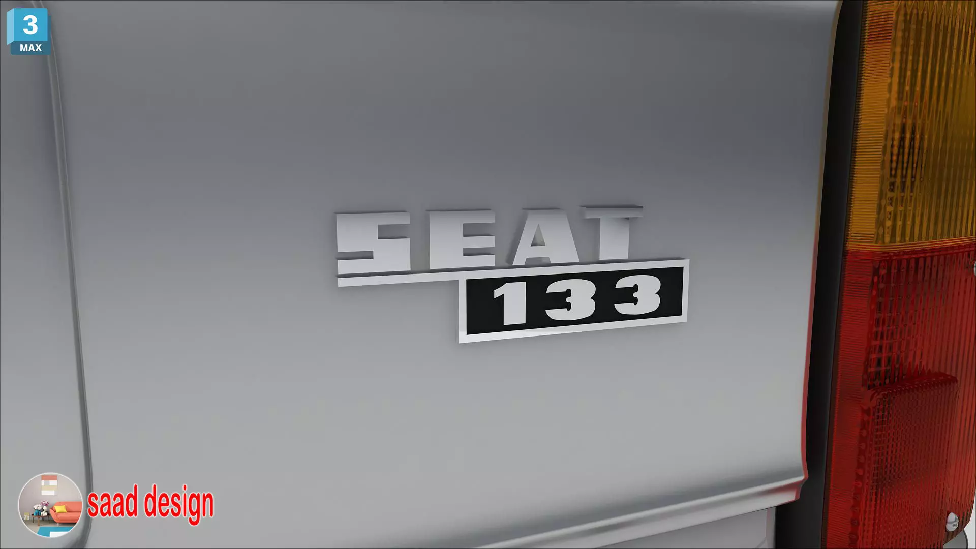 seat 133 cairo 1979 old 3D model_8