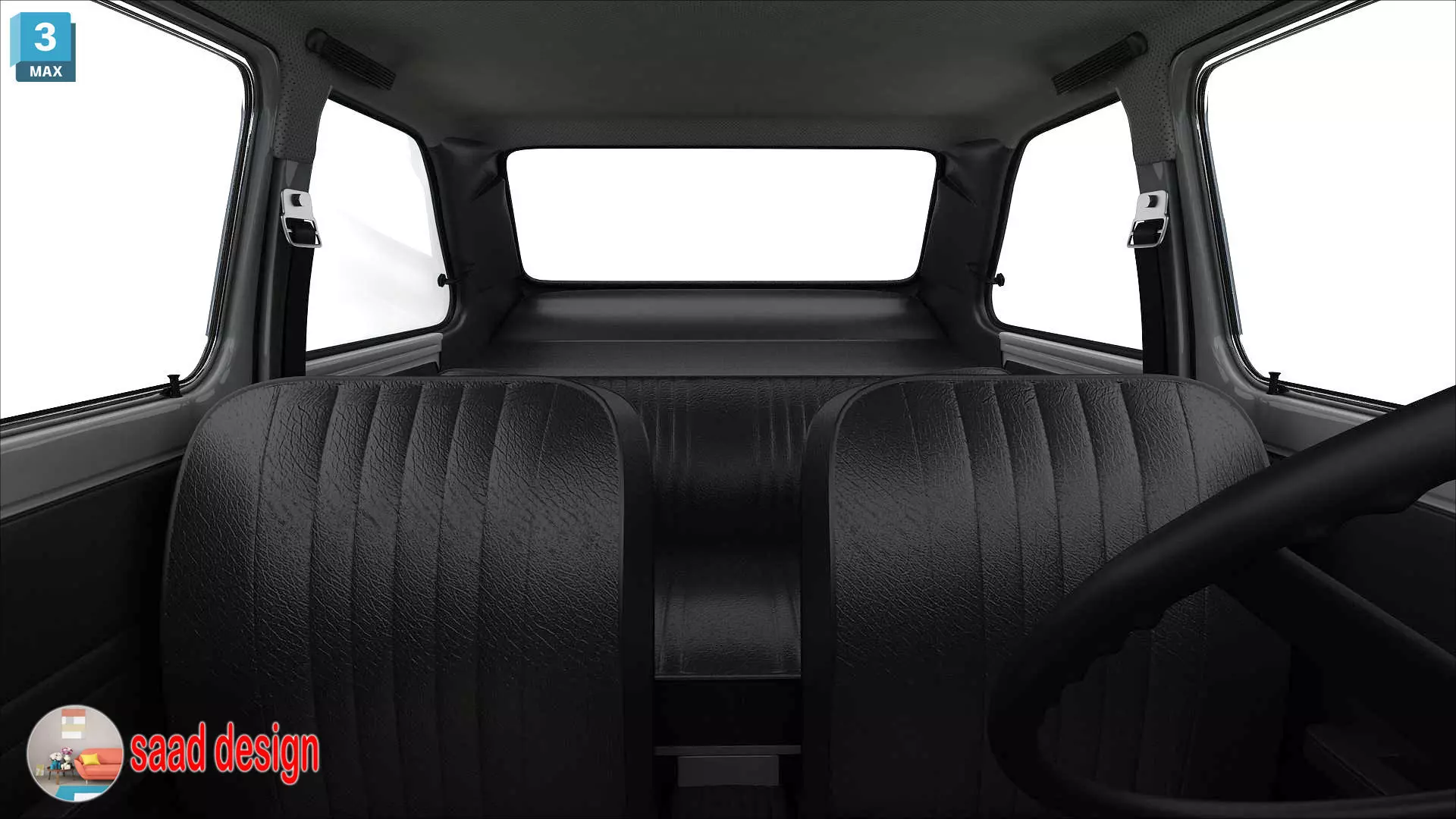 seat 133 cairo 1979 old 3D model_17