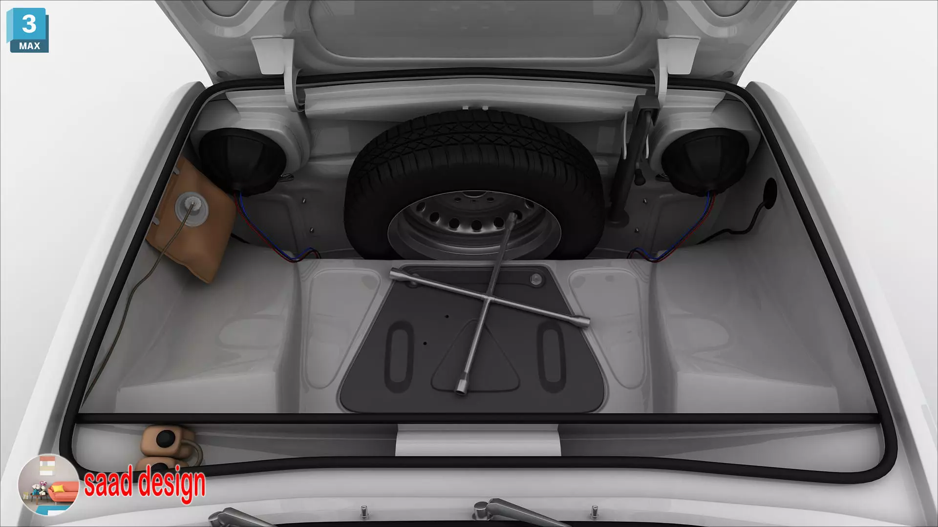 seat 133 cairo 1979 old 3D model_14
