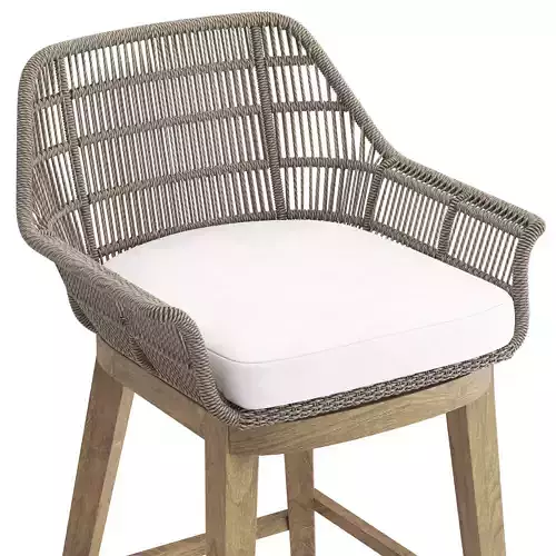 Palecek Loretta Outdoor Barstool 3D model 5