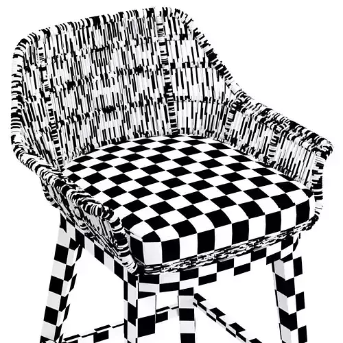 Palecek Loretta Outdoor Barstool 3D model 7
