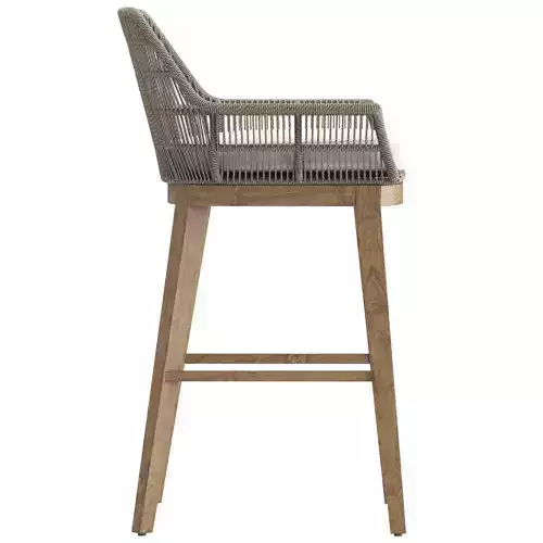 Palecek Loretta Outdoor Barstool 3D model 4