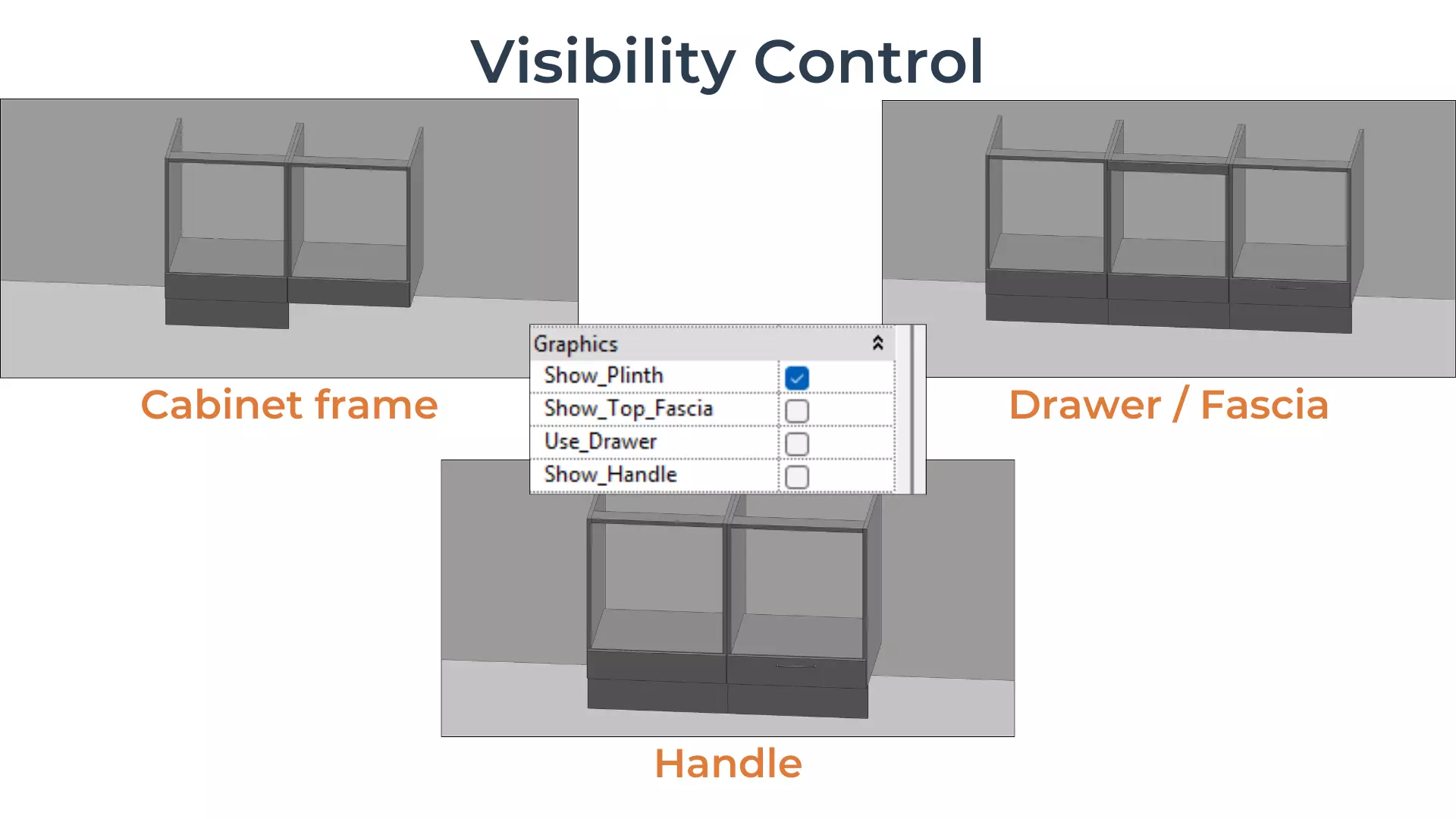 OVEN HOUSING BASE Cabinet Revit Family UK Parametric 3D model_3