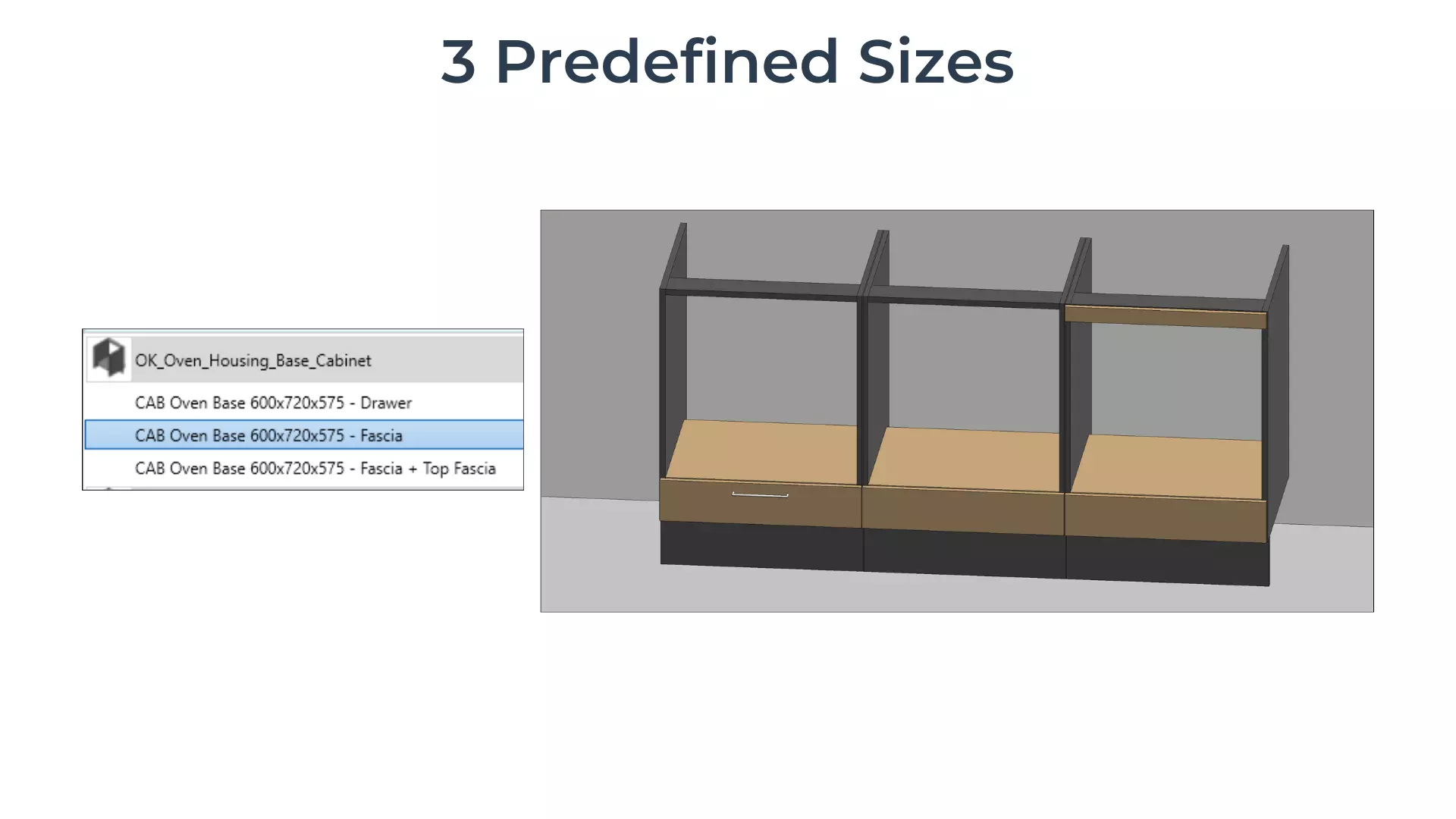 OVEN HOUSING BASE Cabinet Revit Family UK Parametric 3D model_1