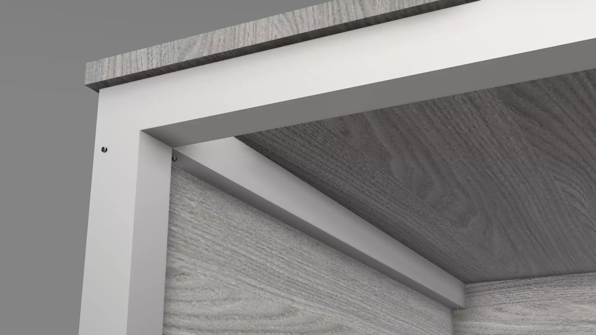 Modern Office Desk with Drawers  Product Design Model Free 3D model_7