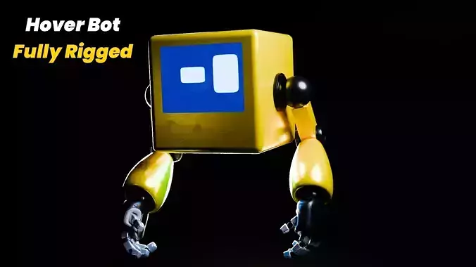 Cute Hover Bot Rigged