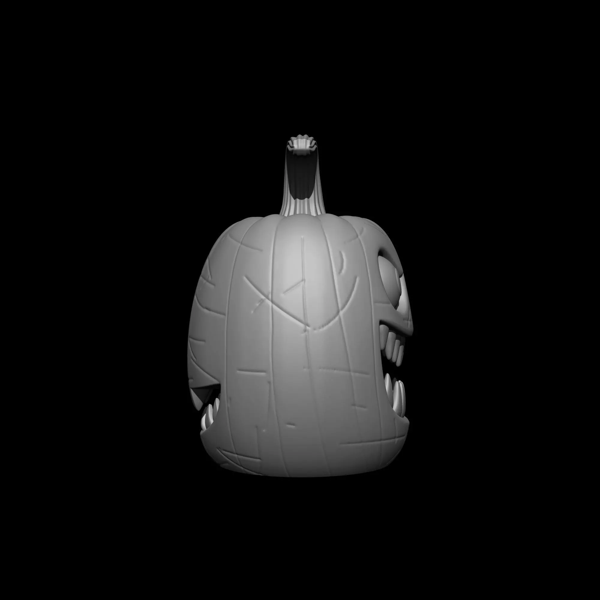 Monster Pumpkin for Halloween Decor 3D print model_2