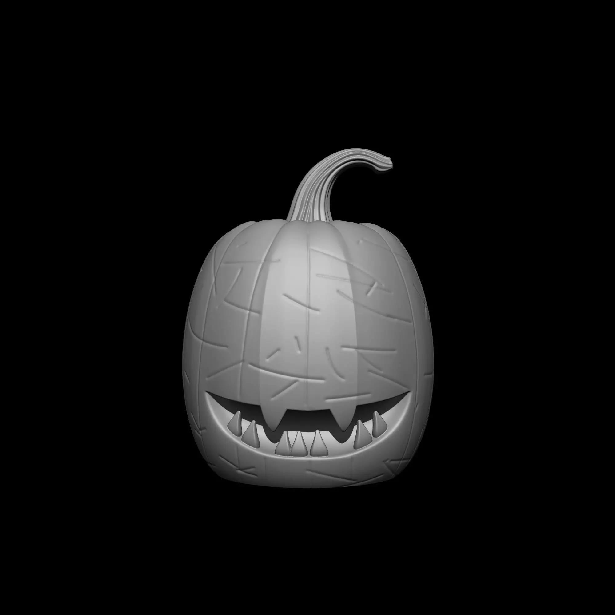 Monster Pumpkin for Halloween Decor 3D print model_3