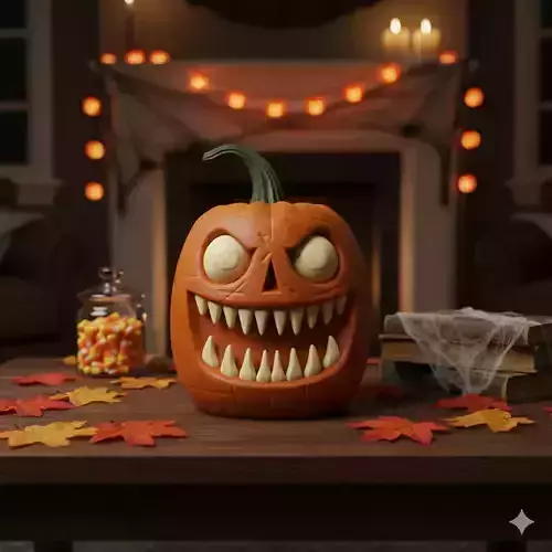Monster Pumpkin for Halloween Decor