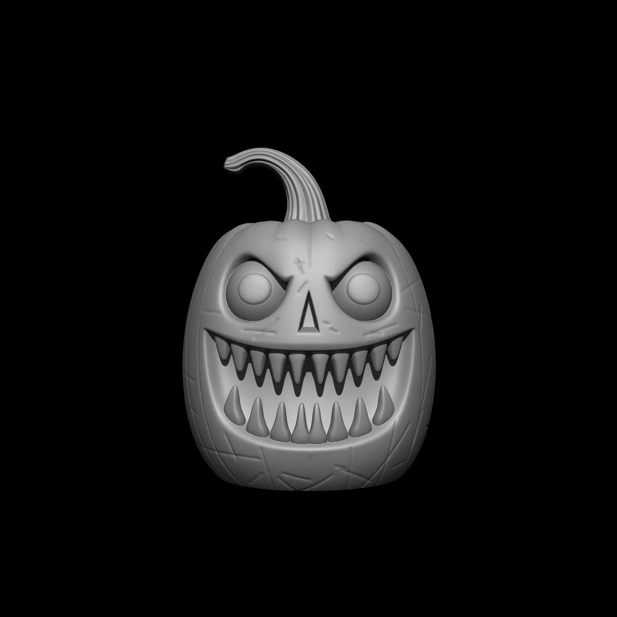 Monster Pumpkin for Halloween Decor 3D print model_1