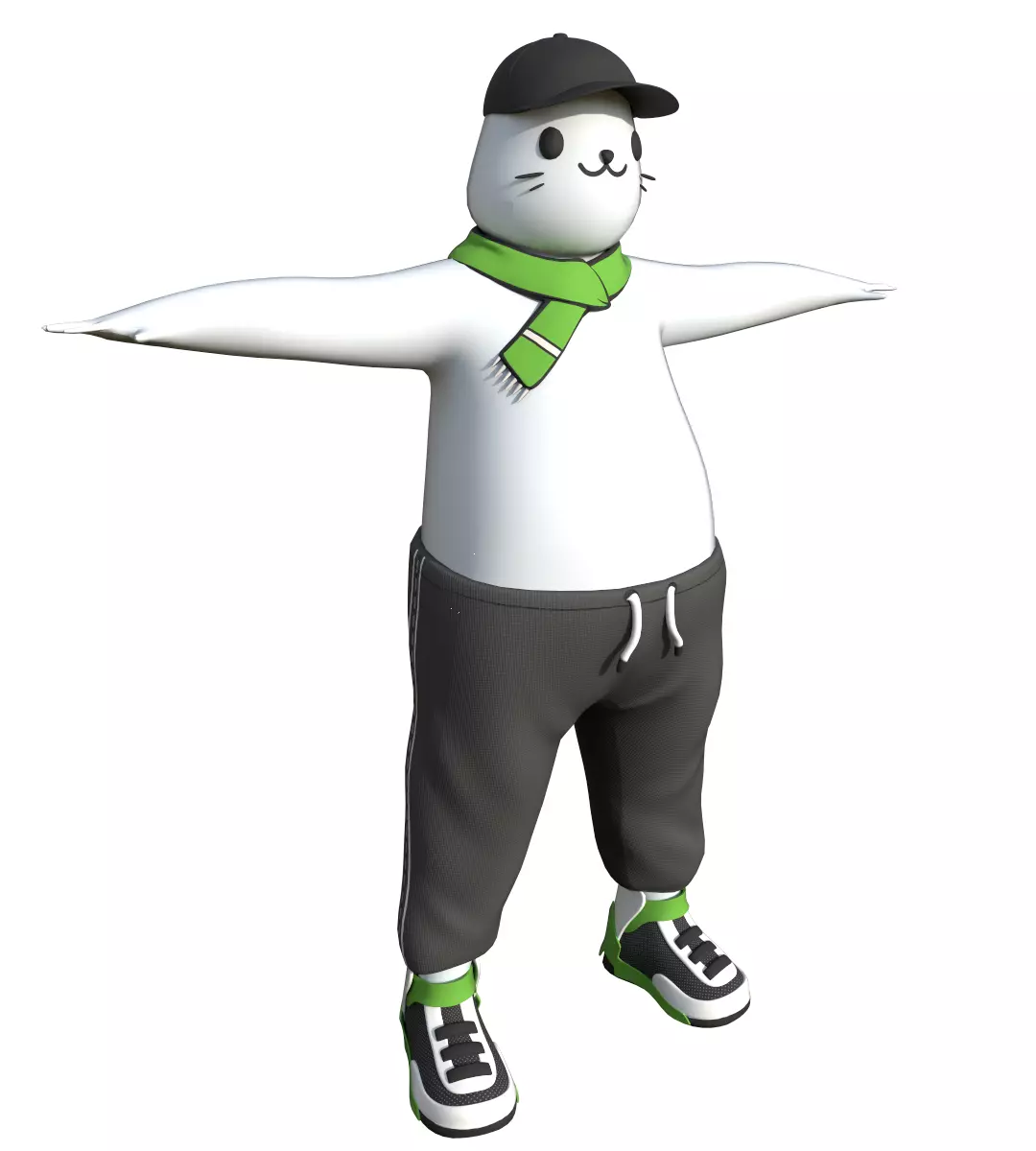 Nft Model Sappyseels Sport2 Low-poly 3D model_1