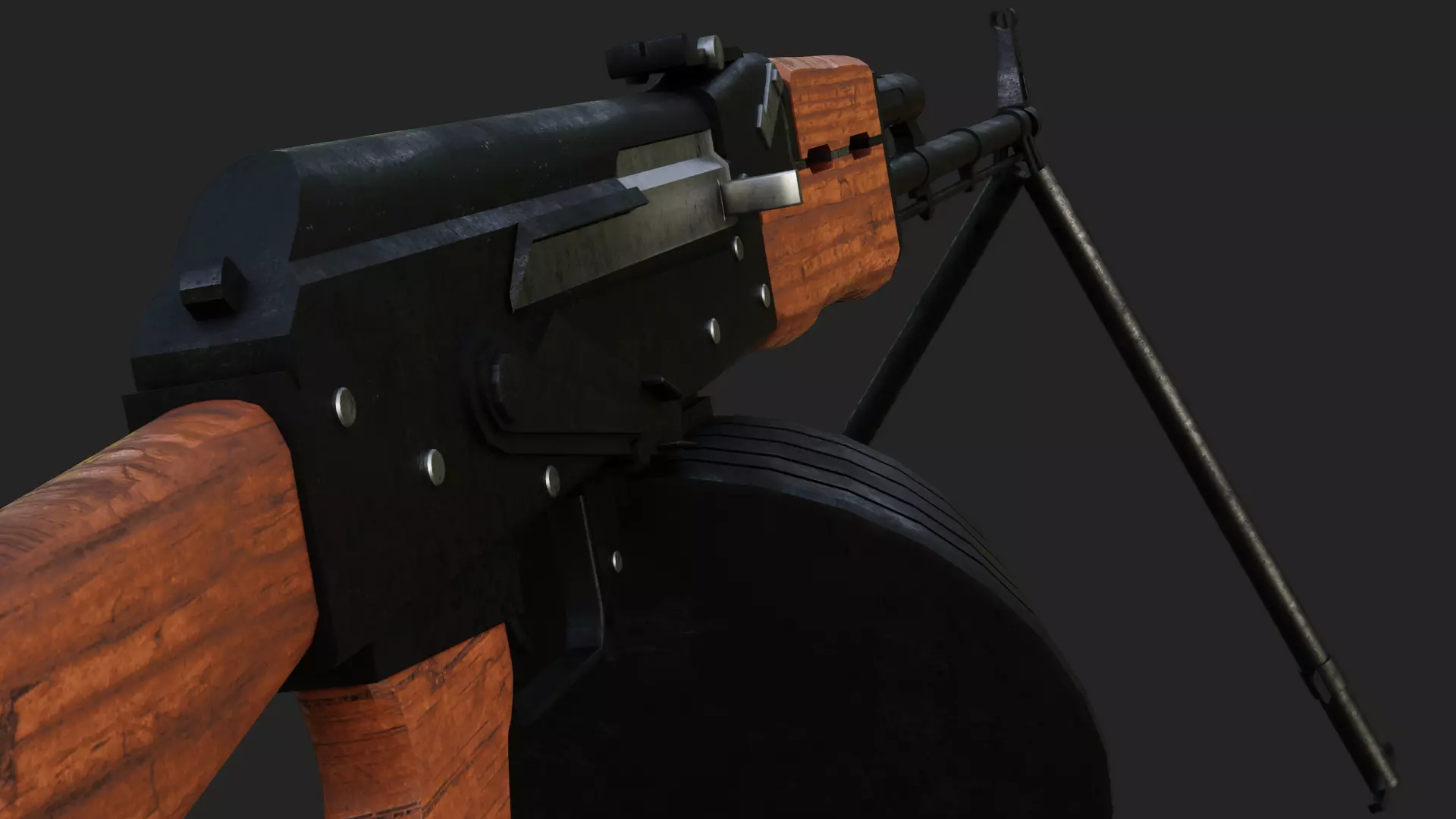 RPK74 Low-poly 3D model_2