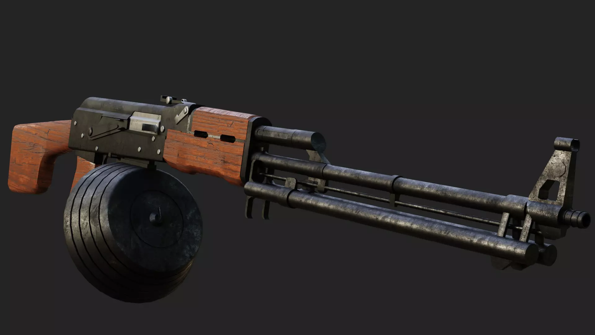 RPK74 Low-poly 3D model_3
