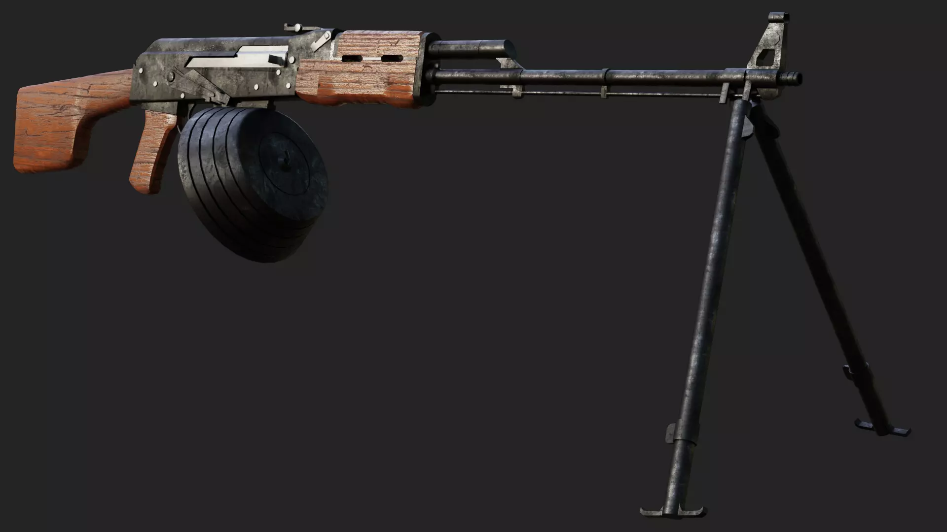 RPK74 Low-poly 3D model_4
