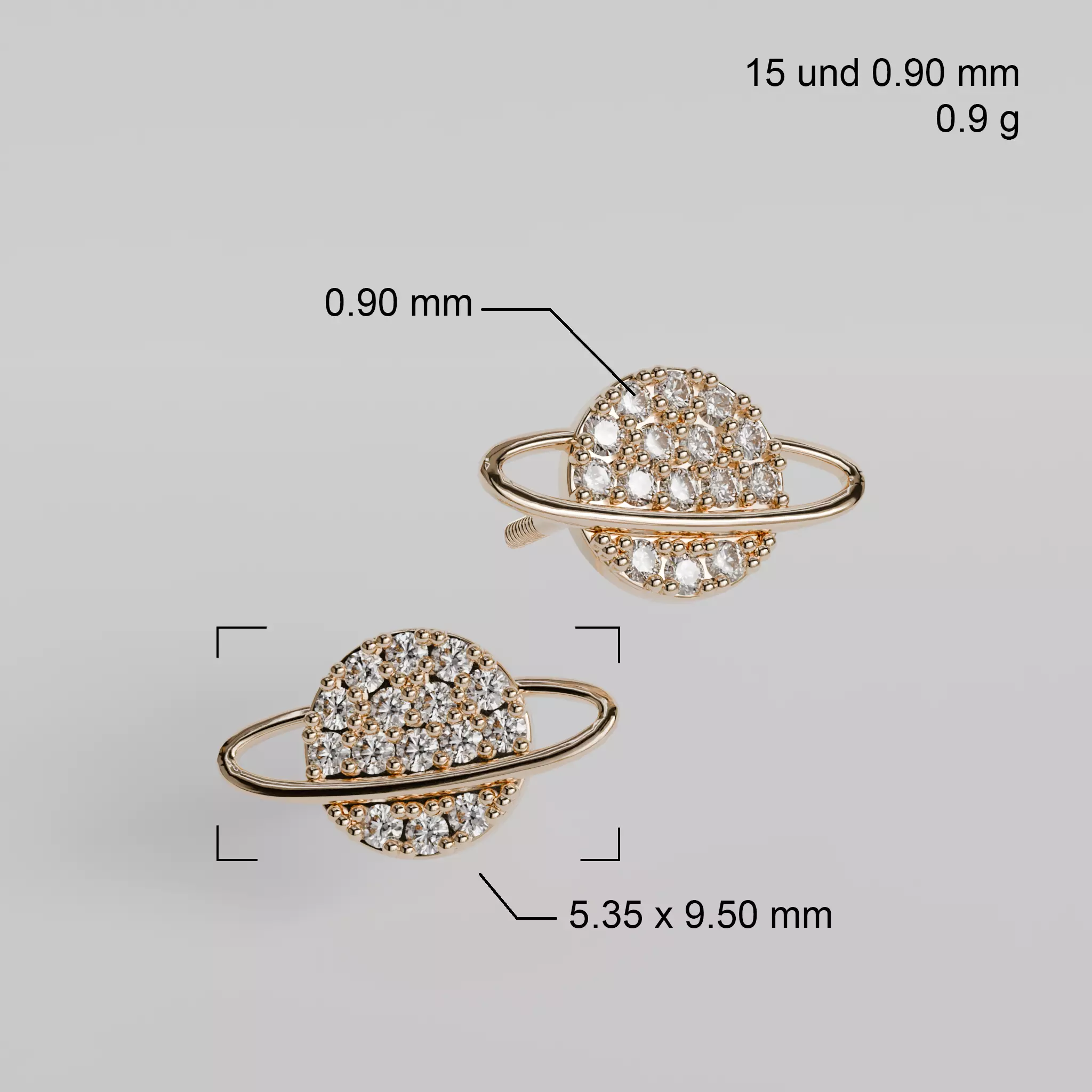 Saturn 3D print model