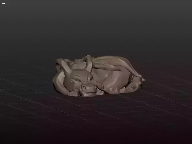 Stylized Sleeping Dragon