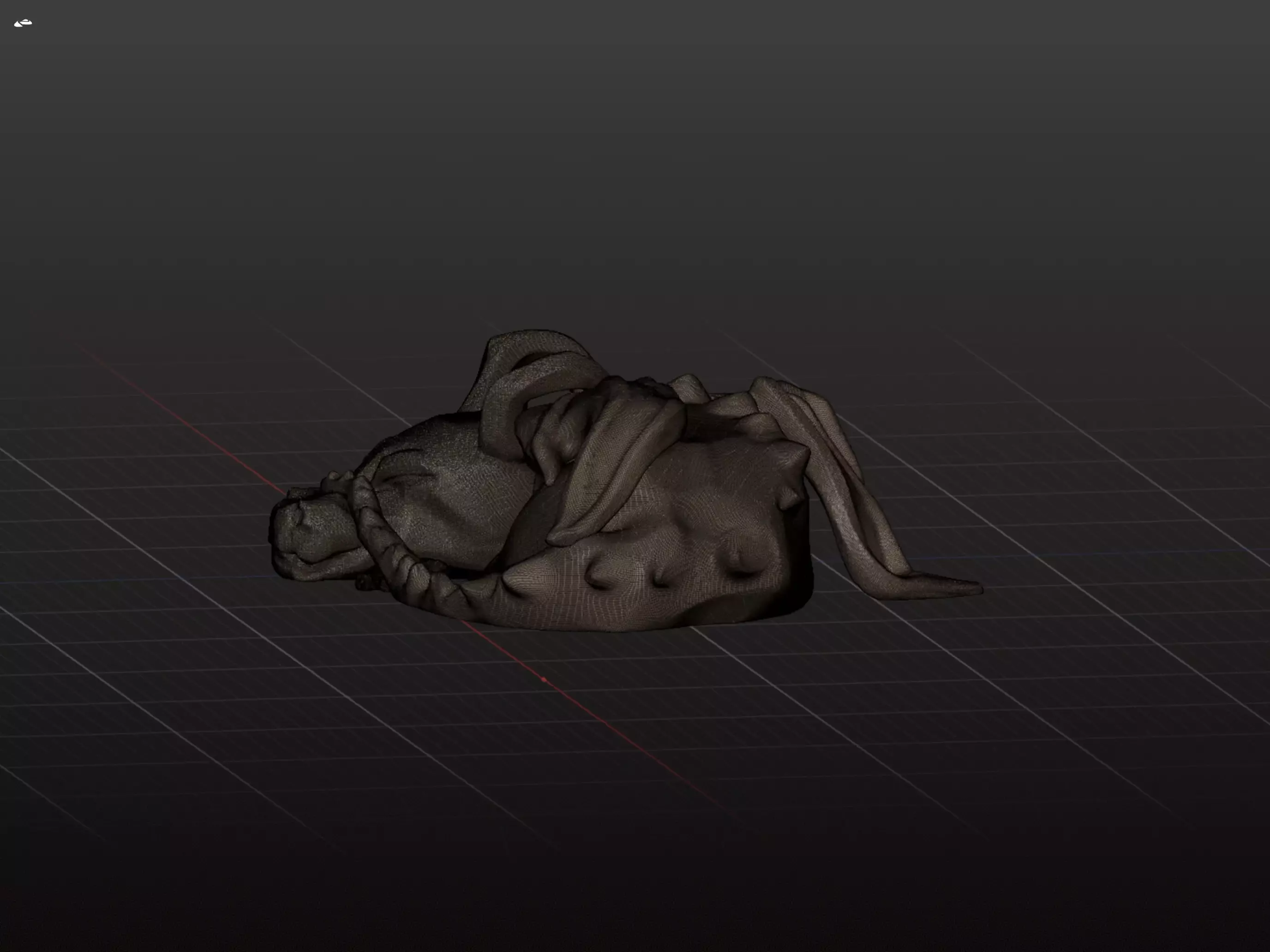 Stylized Sleeping Dragon Free 3D model_7