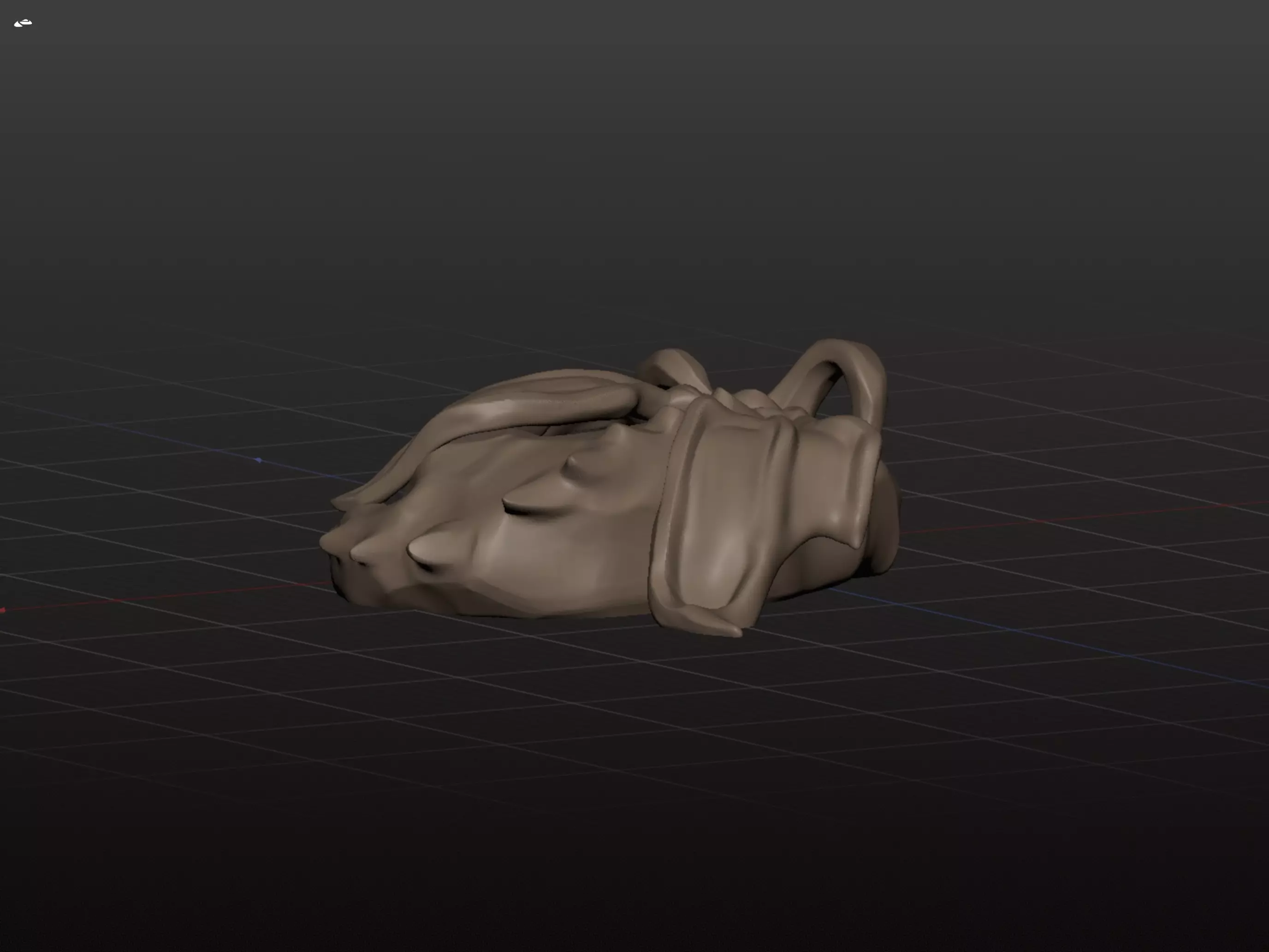 Stylized Sleeping Dragon Free 3D model_2