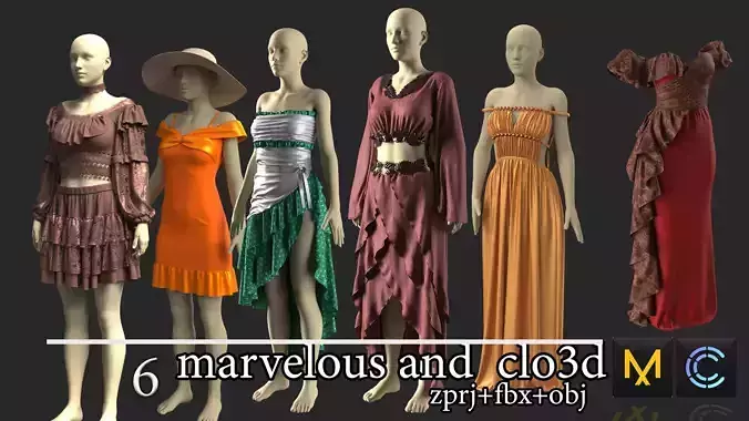 marvelous and clo3d in the game 