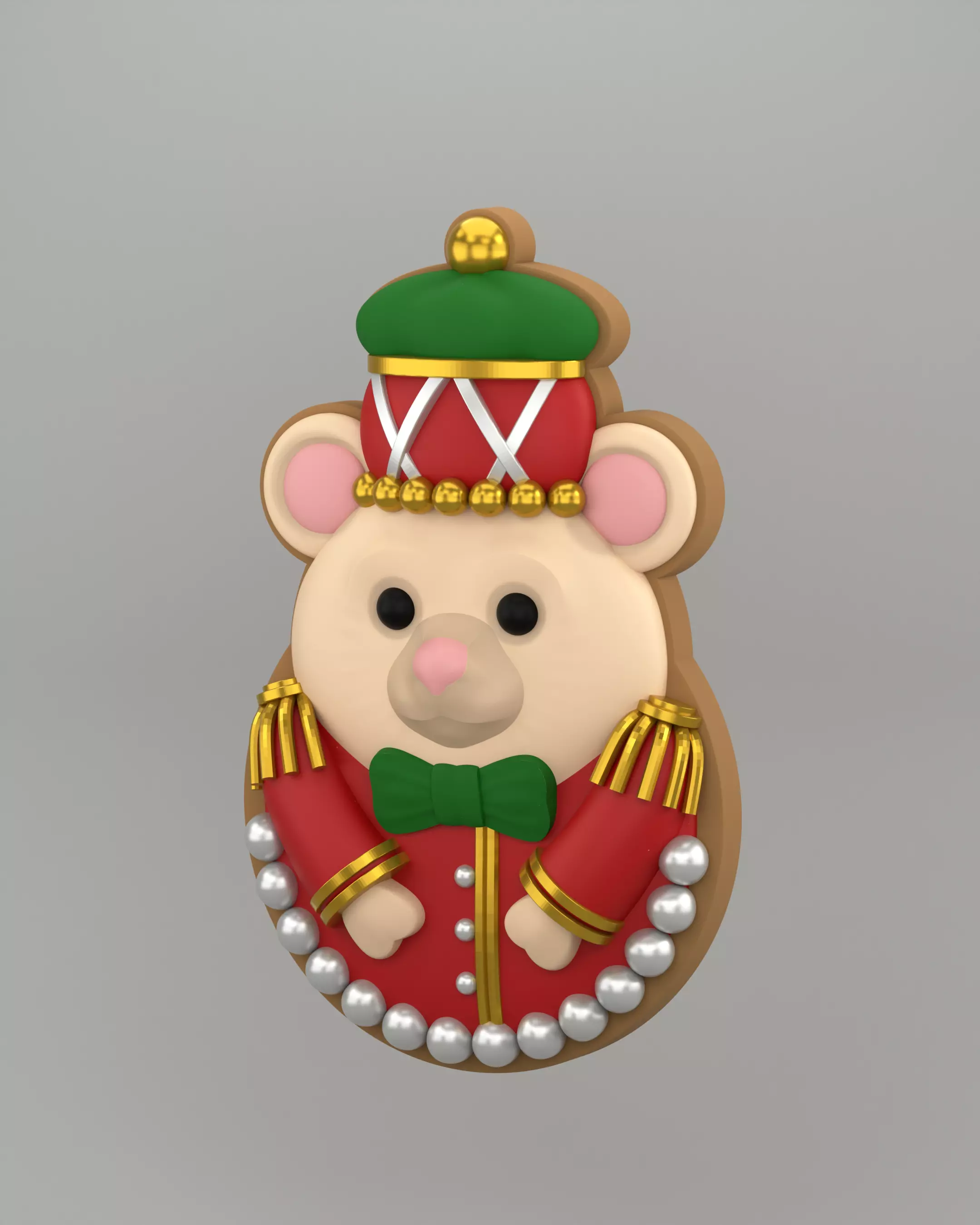 Christmas Gingerbread Cookie 3D print model_0