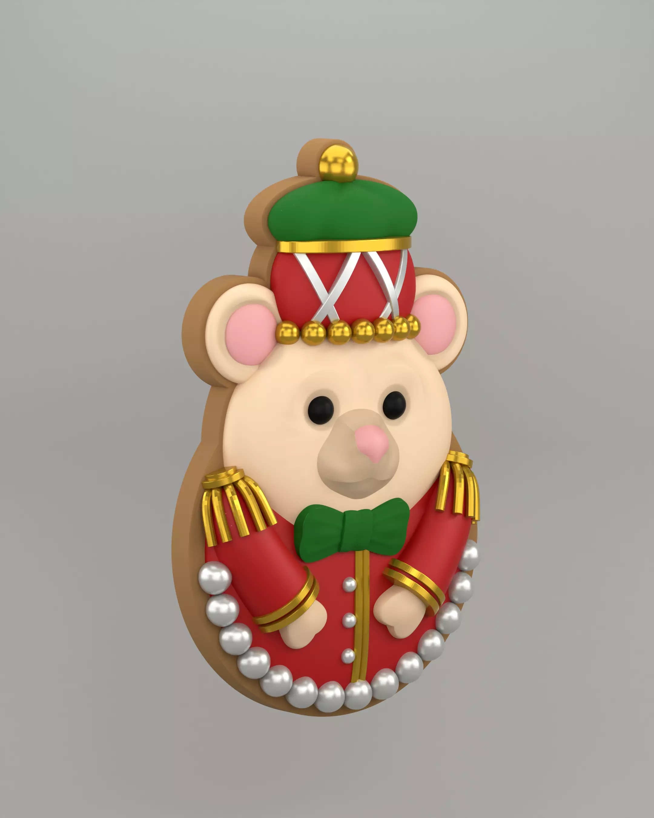 Christmas Gingerbread Cookie 3D print model_5