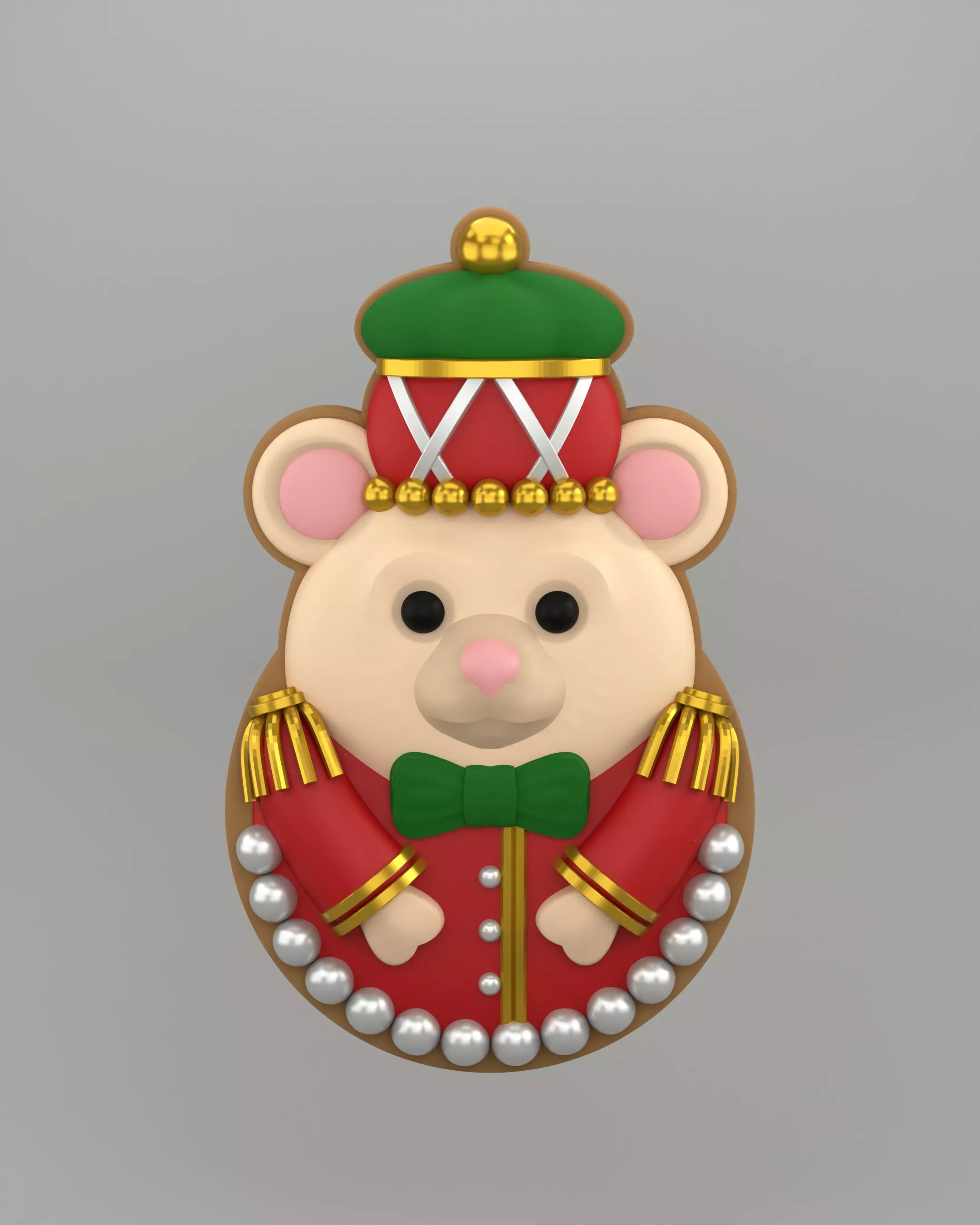 Christmas Gingerbread Cookie 3D print model_1